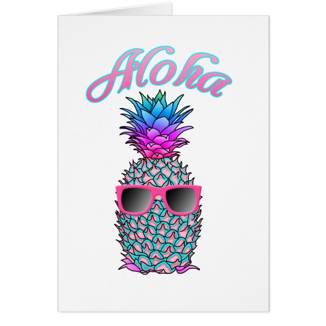 Colourful Pineapple Hawaiian Aloha (Front)