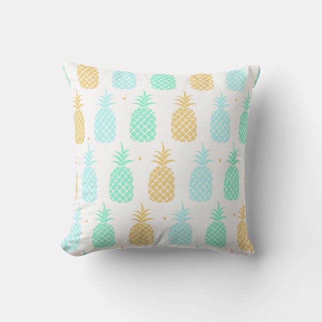 Colourful Pineapple Pattern Throw Pillow (Front)