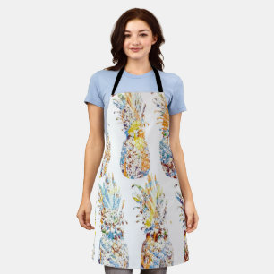 Colourful Pineapple Print Apron