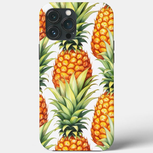 Colourful Pineapple Summer Tropical Pattern Case-Mate iPhone Case (Back)