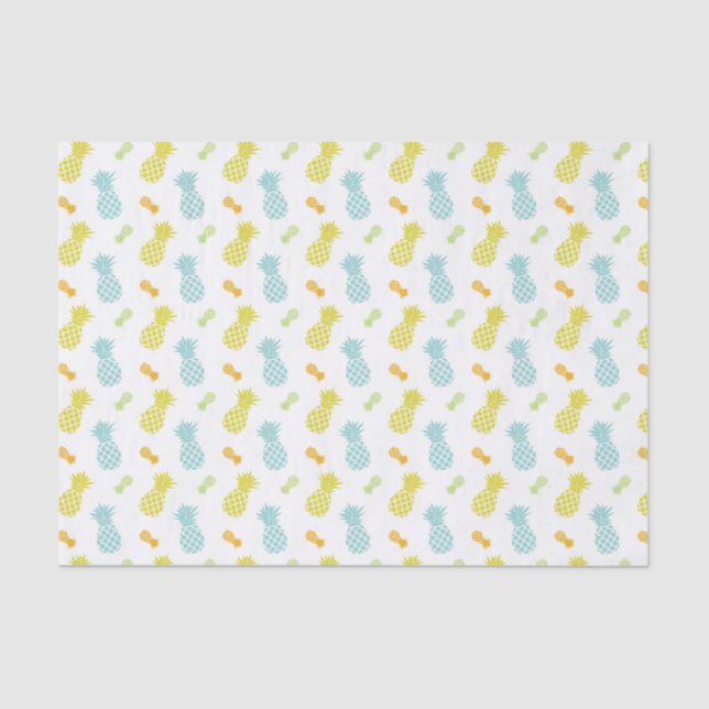 Colourful Pineapples Pattern Tissue Paper (Front)