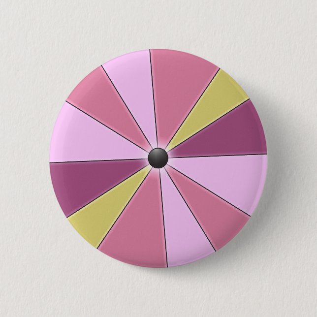 Colourful Pink Beams Graphical 6 Cm Round Badge (Front)