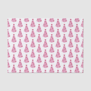 Colourful Pink Christmas Tree Tissue Paper