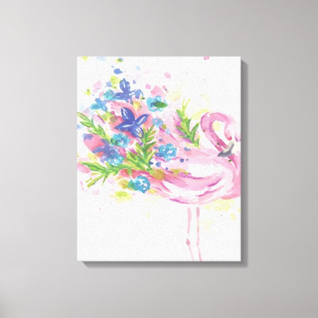Colourful Pink Flamingo Print Art Lovers (Front)