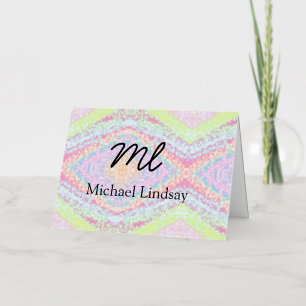 Colourful pink glittersparkle stars add your name foil holiday card