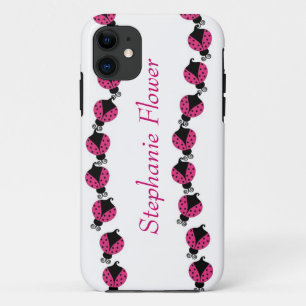 Colourful Pink Lady Bug iPhone 11 Case