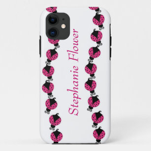 Colourful Pink Lady Bug Case-Mate iPhone Case