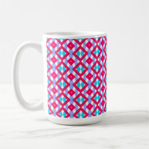 Colourful pink, purple and blue mug
