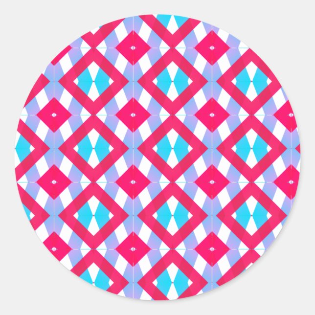 Colourful pink, purple and blue sticker (Front)