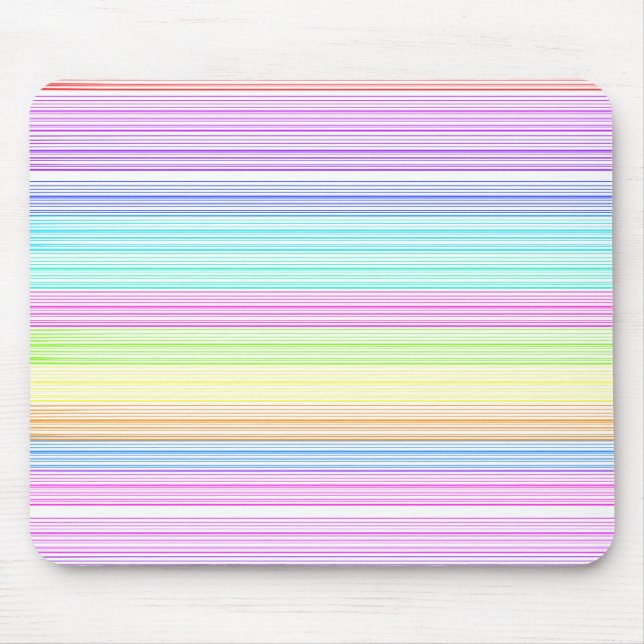 Colourful Pinstripes Mouse Mat (Front)