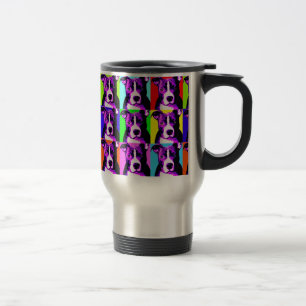 Colourful Pit Bull Travel Mug - Great Gift