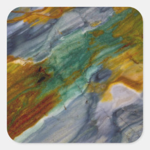 Colourful Piute Jasper Square Sticker