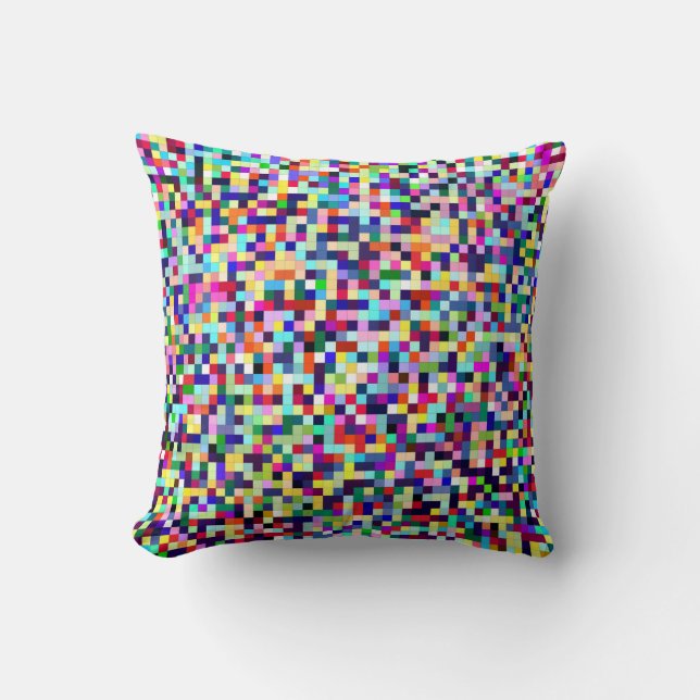 Colourful Pixels Cushion (Front)