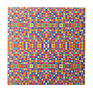 Colourful Pixels Tile