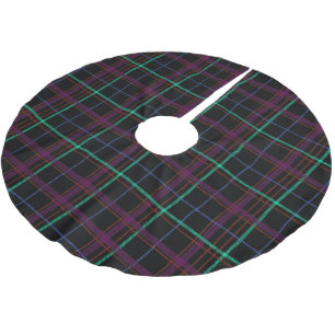 Colourful Plaid Brushed Polyester Tree Skirt