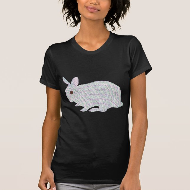 Colourful Plaid Bunny Rabbit Tshirts (Front)