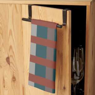 Colourful Plaid Checks  Tea Towel