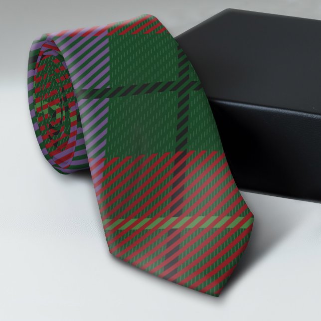 Colourful Plaid Pattern - Modern Design Tie (Custom Tie)