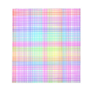 Colourful Plaid Pattern Notepad