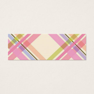 Colourful Plaid Profile Card