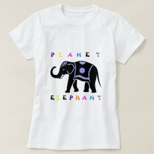 Colourful Planet Elephant T-Shirt
