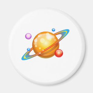 Colourful Planets Magnet
