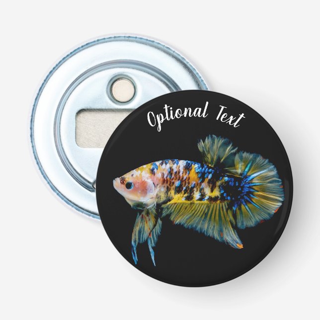 Colourful Planket Betta Fighting Fish Bottle Opener (Front)
