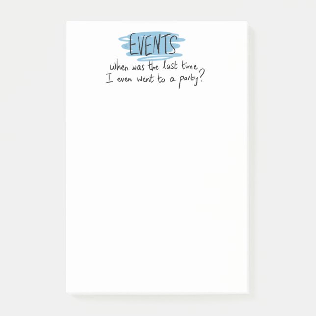 Colourful Planner Title/ Header Events Post-it Notes (Front)