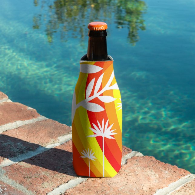 Colourful Plant Illustration Bottle Cooler (In Situ Pool)