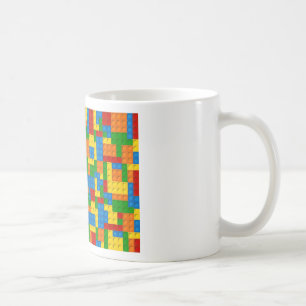 colourful plastic blocks coffee mug
