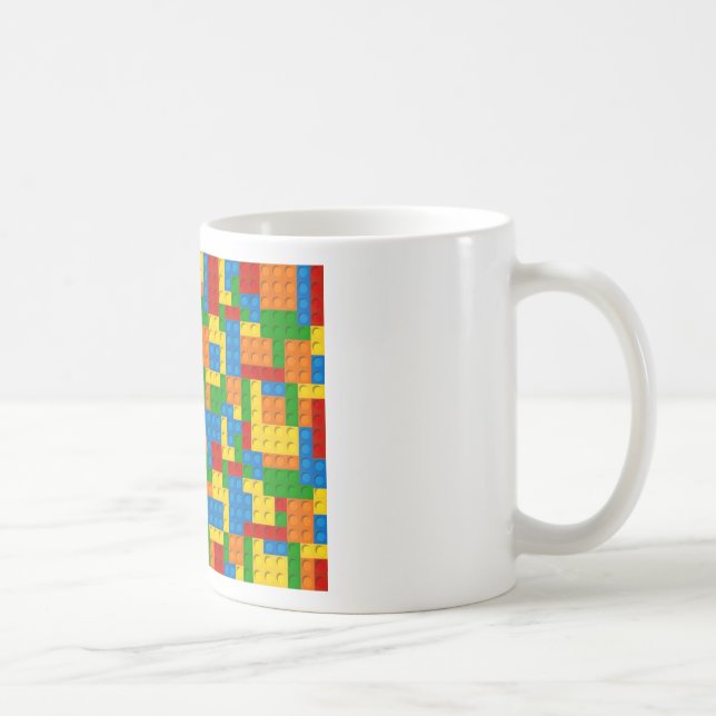 colourful plastic blocks coffee mug (Right)