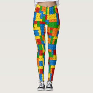 colourful plastic blocks leggings