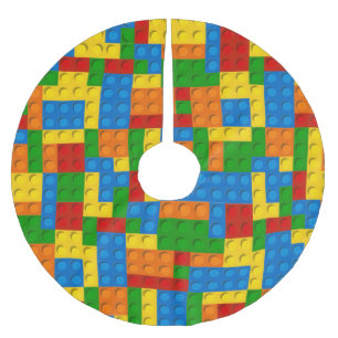 colourful plastic blocks xmas christmas tree skirt