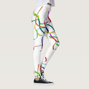 Colourful Plastic Streamers Leggings