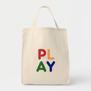 Colourful PLAY Tote Bag For Everyone