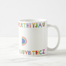 Colourful Playful Alphabet Design with Rainbow