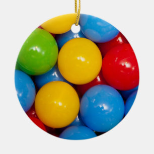 Colourful Playground Balls Ceramic Tree Decoration
