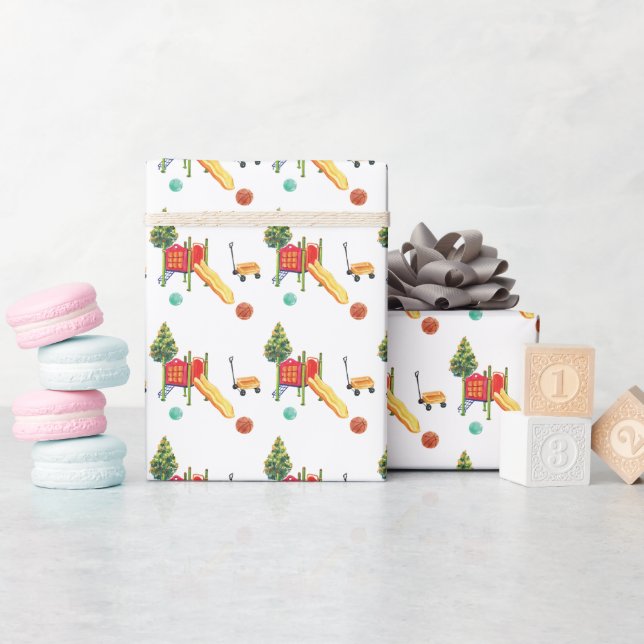 Colourful Playground  Wrapping Paper (Baby Shower)