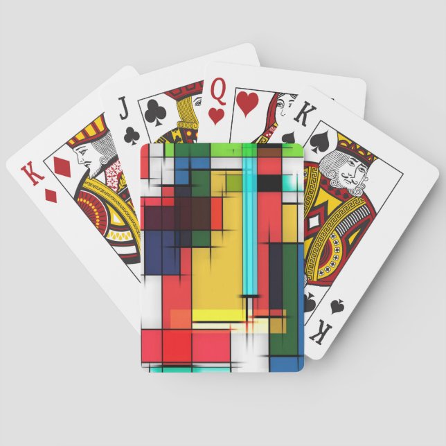 Colourful Playing Cards Modern Colours (Back)