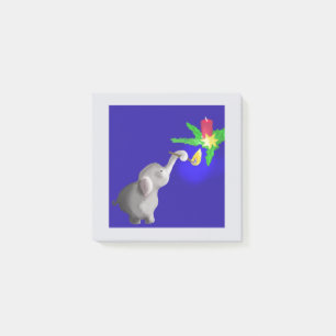 Colourful Poetic Candlelighting Elephant Christmas Post-it Notes