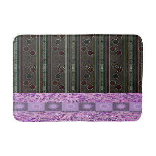 colourful pokadot circles bathroom bathmat