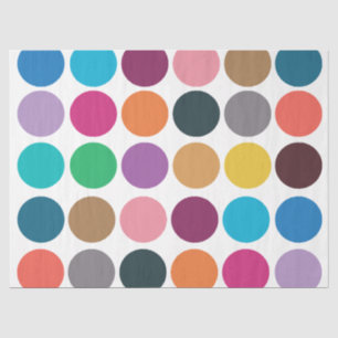 Colourful Polka Dot Baby Shower Birthday Tissue Paper
