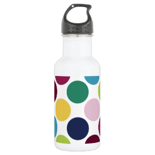 Colourful Polka Dot Bubble 32. oz. 532 Ml Water Bottle