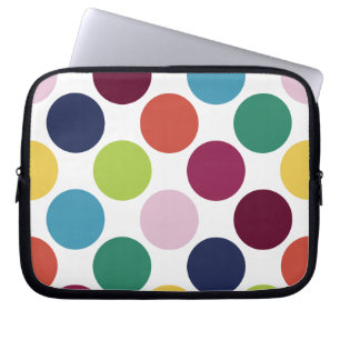 Colourful Polka Dot Bubble Laptop Protective Case