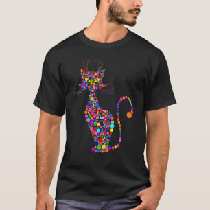 Colourful Polka Dot Cat International Dot Day Boys T-Shirt