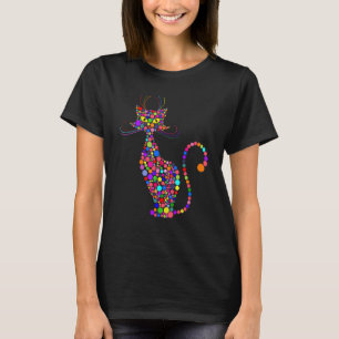 Colourful Polka Dot Cat International Dot Day Boys T-Shirt