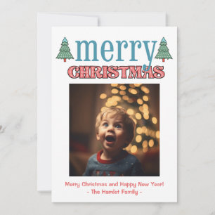 Colourful Polka Dot Christmas Cheer Holiday Card