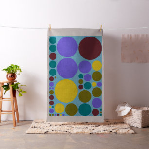 Colourful Polka Dot Circles Pattern #12 Fabric