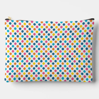 Colourful Polka Dot Confetti Graphic Art Accessory Pouch