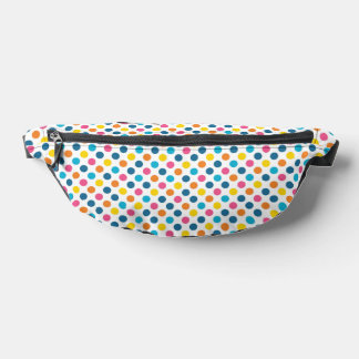 Colourful Polka Dot Confetti Graphic Art Bum Bags